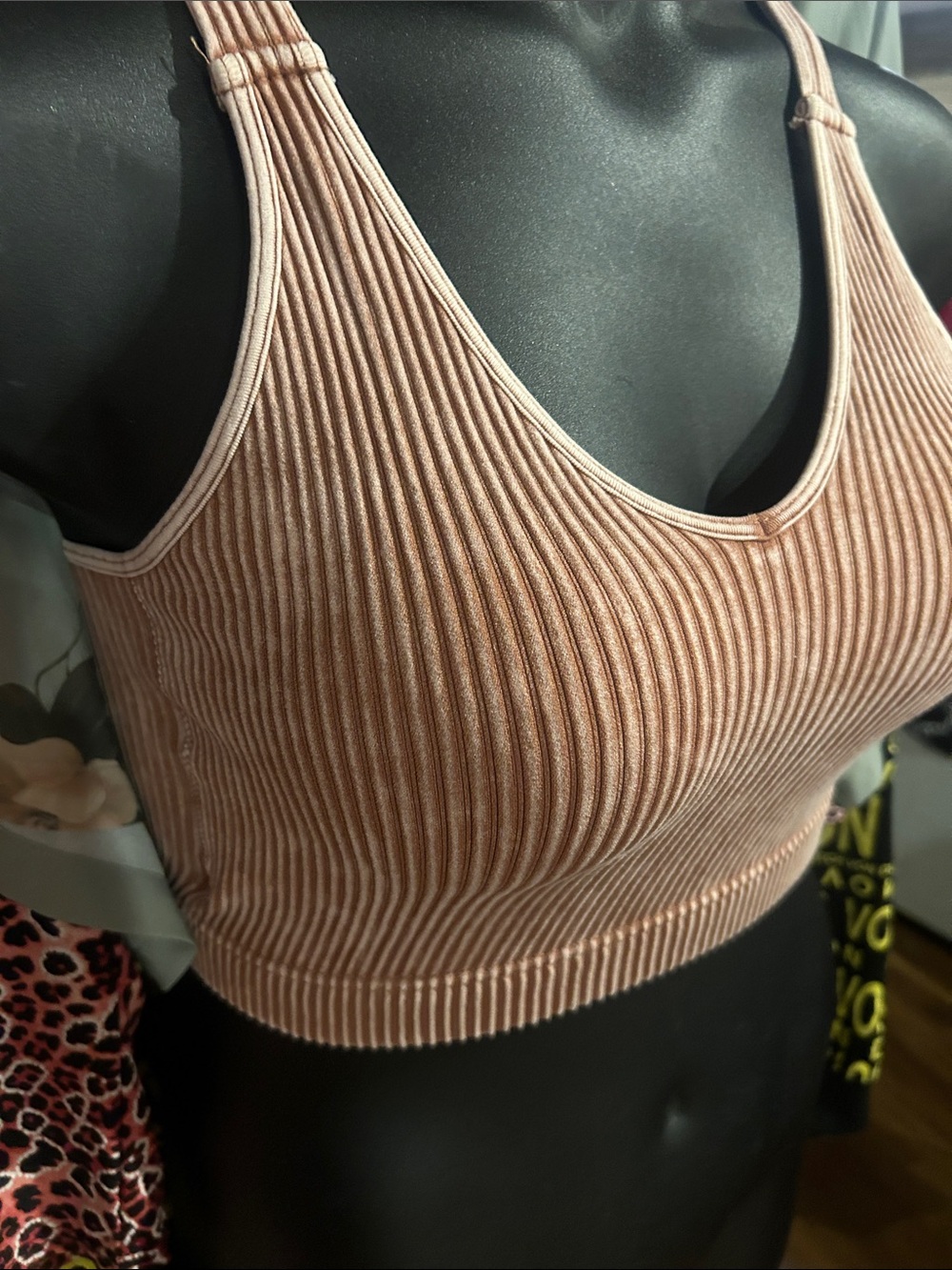 Zenana Outfitters Ribbed Tank Crop Top - Picture 1 of 3